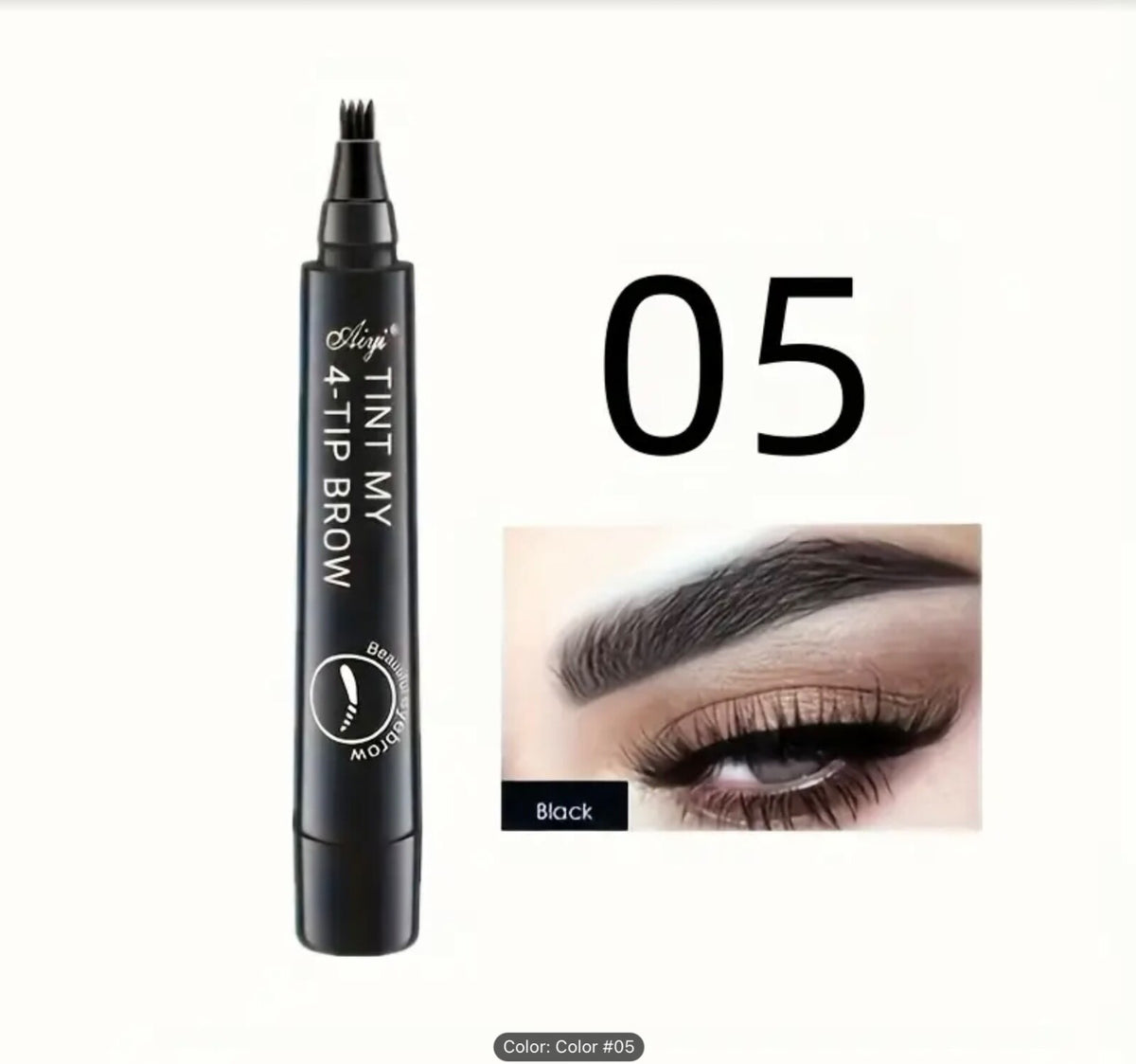 4 Prong Eyebrow Pen Waterproof Long Lasting Microblading Tattoo Pencil Natural3D