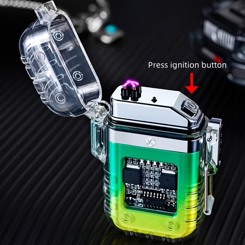 USB Rechargeable Plasma Led Lighter w/Flashlight - Portable Electric Gift