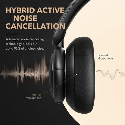 Anker Q30 Hybrid Active Noise Cancelling 50H Playtime, Bluetooth Headphones Gift