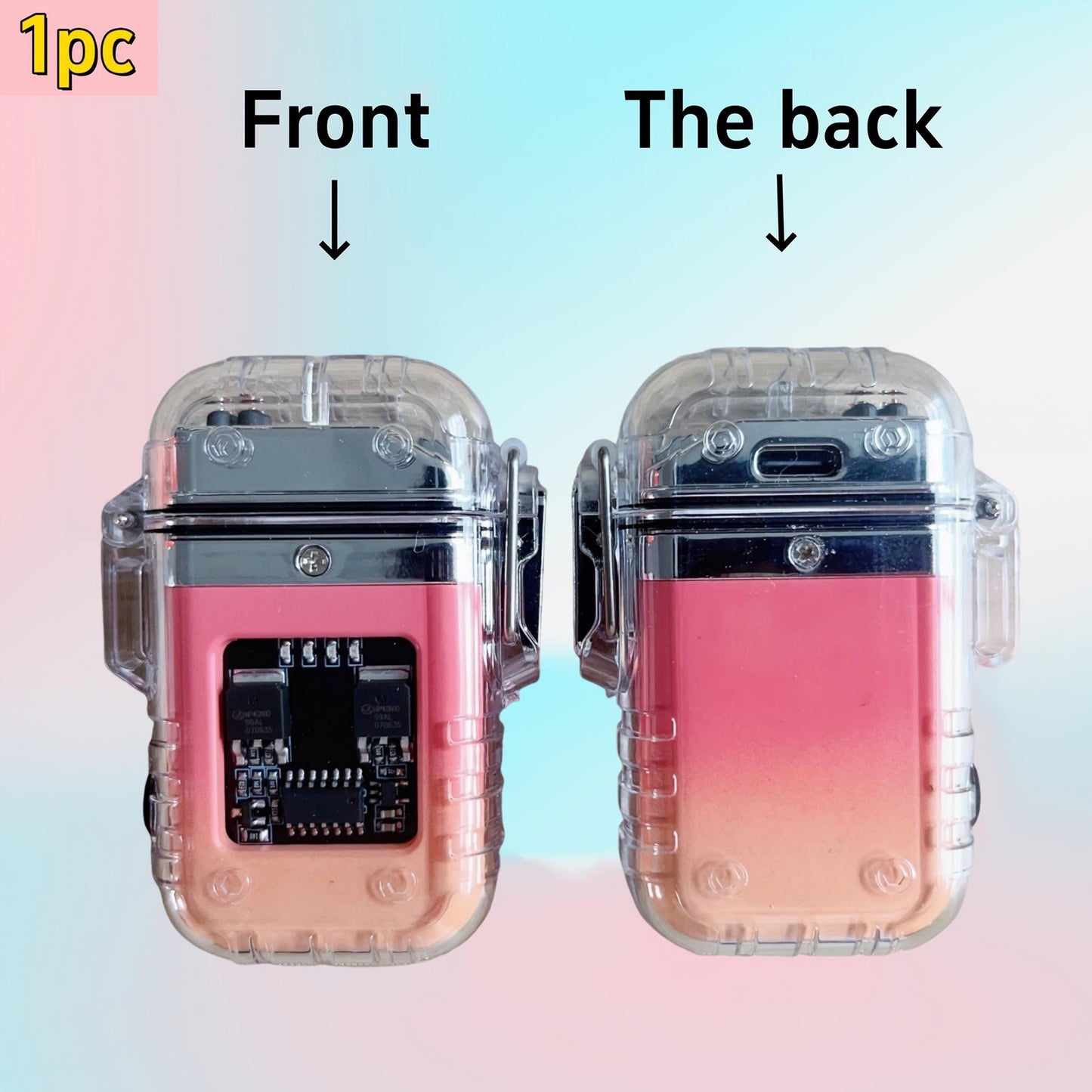 USB Rechargeable Plasma Led Lighter w/Flashlight - Portable Electric Gift