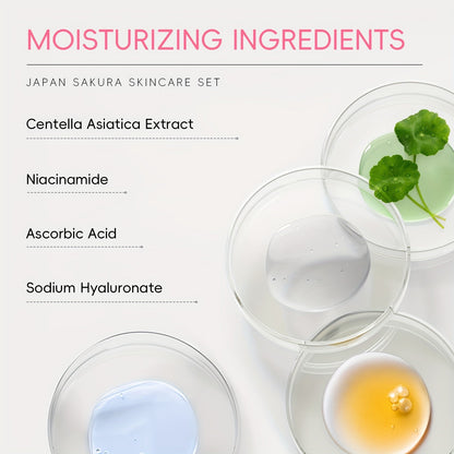 Sakura Skincare 6pcs Gift Set-  Contain Vitamin C & Niacinamide