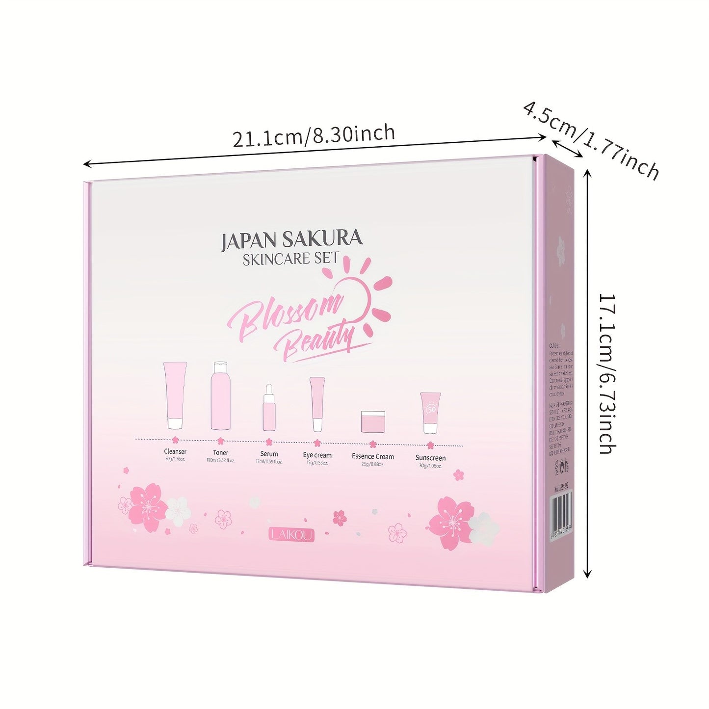 Sakura Skincare 6pcs Gift Set-  Contain Vitamin C & Niacinamide