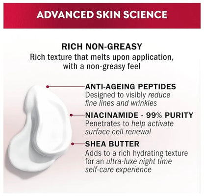 Olay Regenerist Ultra Rich Hydrating Moisturiser Cream Peptide Shea Butter 50ml
