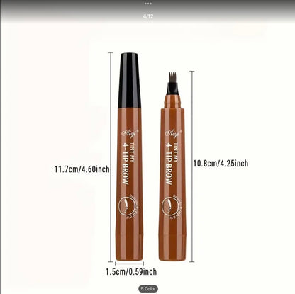 4 Prong Eyebrow Pen Waterproof Long Lasting Microblading Tattoo Pencil Natural3D