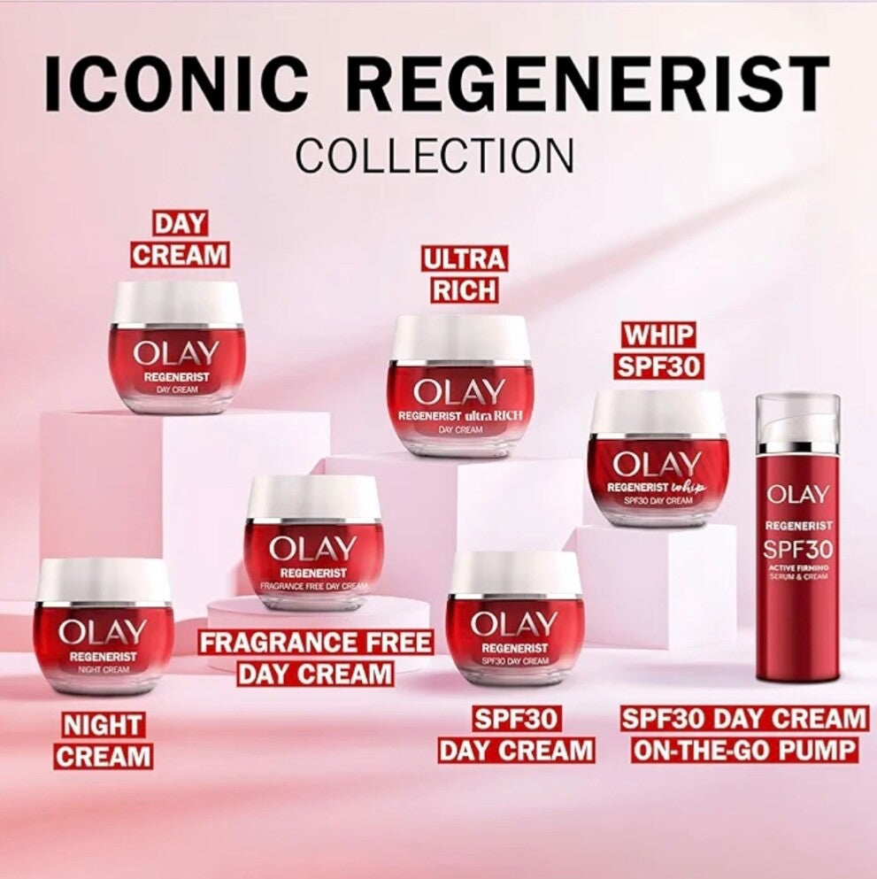 Olay Regenerist Ultra Rich Hydrating Moisturiser Cream Peptide Shea Butter 50ml