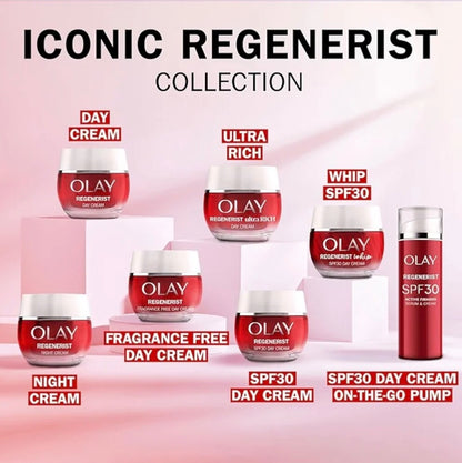 Olay Regenerist Ultra Rich Hydrating Moisturiser Cream Peptide Shea Butter 50ml