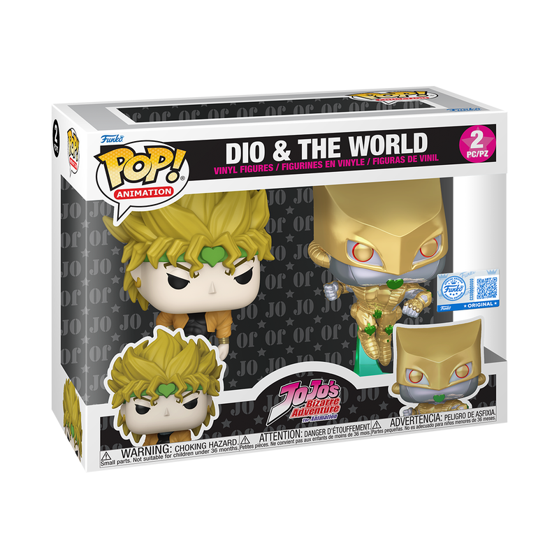 Funko Pop Animation JoJo’s Bizarre Adventure DIO & The World 2 Pack Exclusive