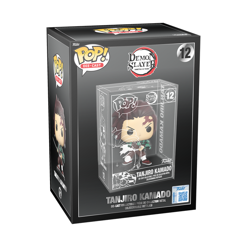 Funko Pop Die Cast Tanjiro Kamado #12 Silver Chase Demon Slayer Exclusive UK New