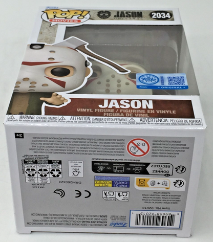 Funko Pop Jason Axe In Head #2034 Friday The 13th Exclusive Movie Horror +Protec