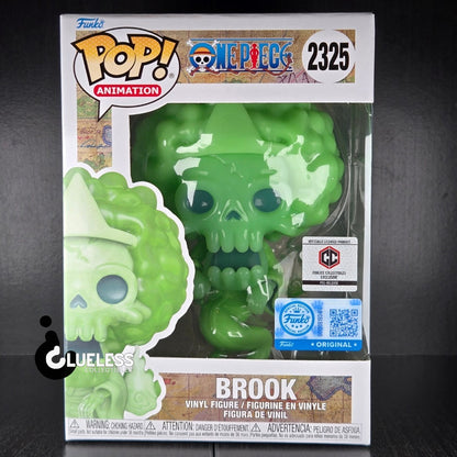 Funko Pop One Piece Brook # 2325 Exclusive Soul King Animation Vinyl + Protector