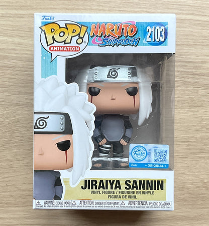 Funko Pop Animation Naruto Shippuden Jiraiya Sannin #2103 Exclusive + Protector