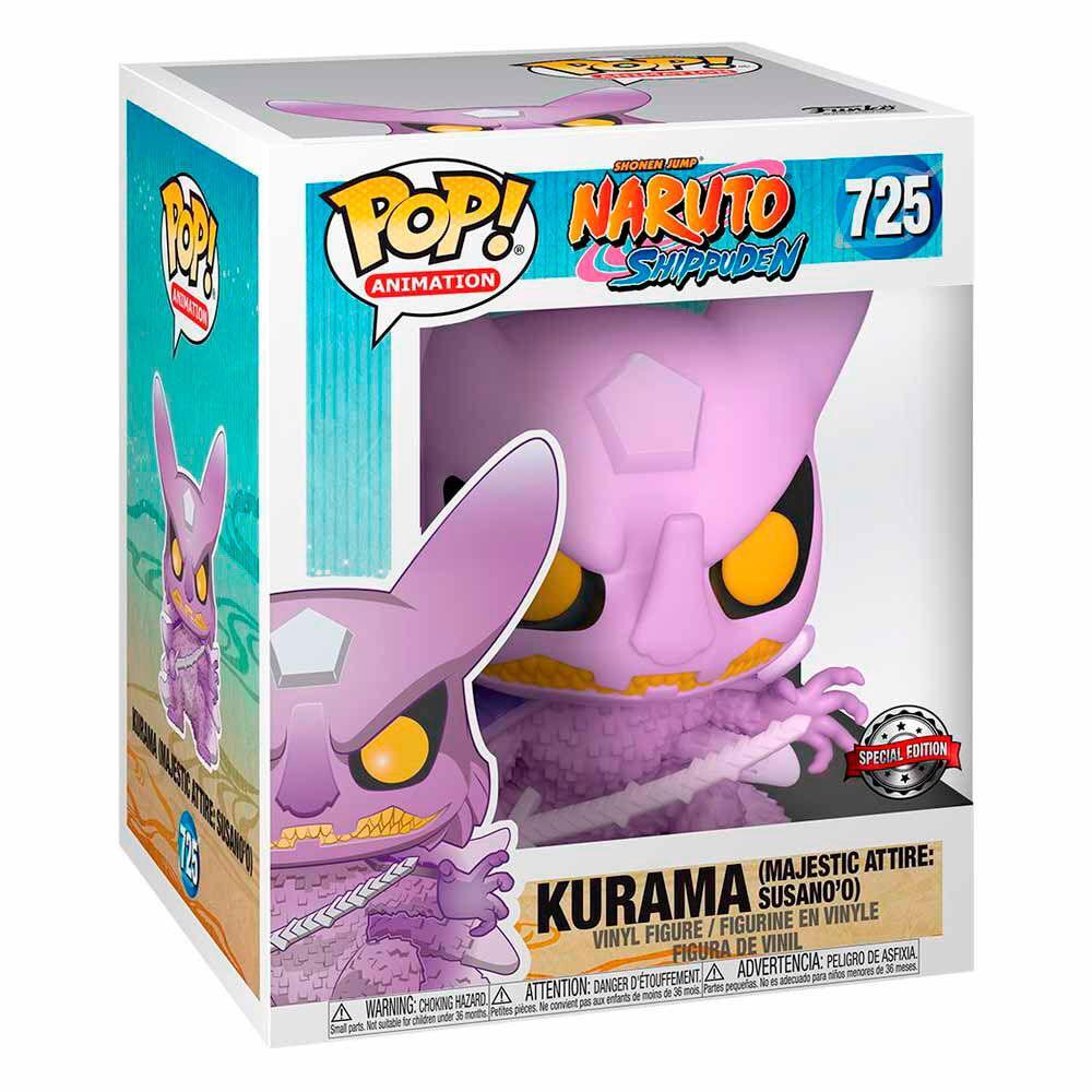 Funko Pop Naruto Shippuden Kurama Susanoo 725 6” Exclusive Anime Vinyl+Protector