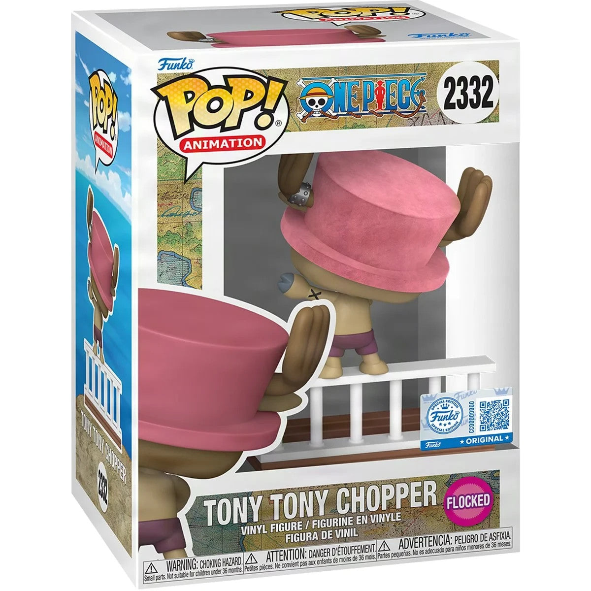 Funko Pop One Piece Chopper Going Merry Flocked #2332 Exclusive Anime +Protector
