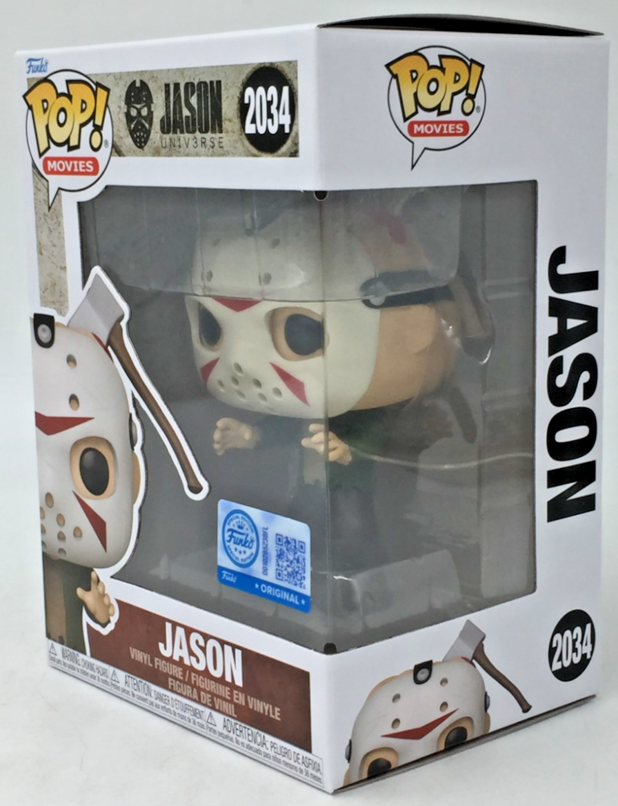 Funko Pop Jason Axe In Head #2034 Friday The 13th Exclusive Movie Horror +Protec