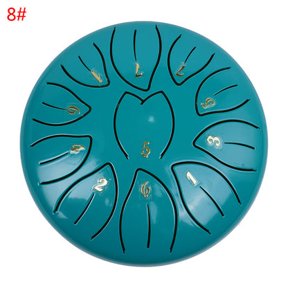 11 Note 6 Inch Steel Tongue Drum Rain Chime For Outside Garden Waterproof Gift