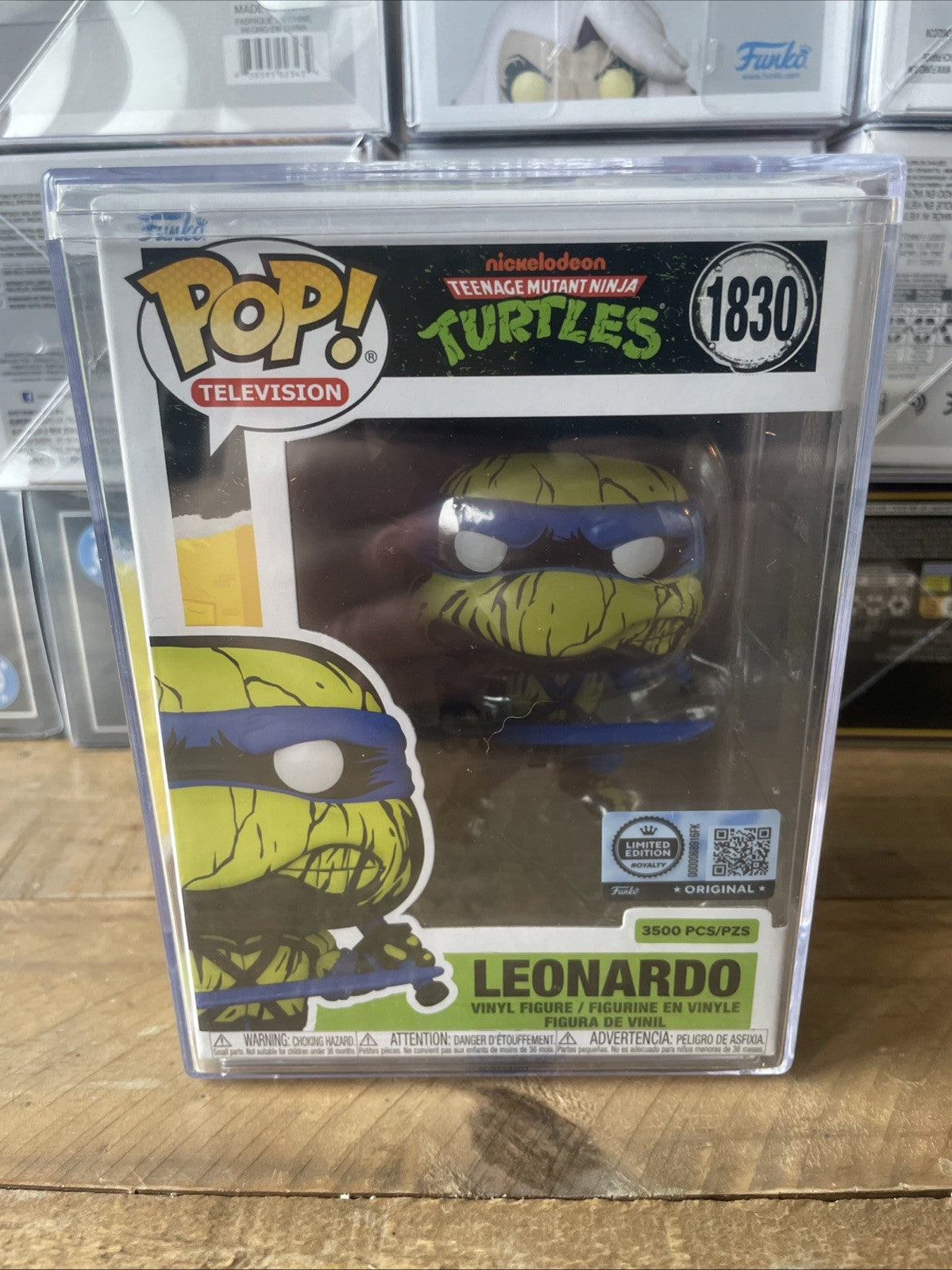 Funko Pop TMNT Leonardo Deco #1830 Limited Edition Royalty 3500 with Protector