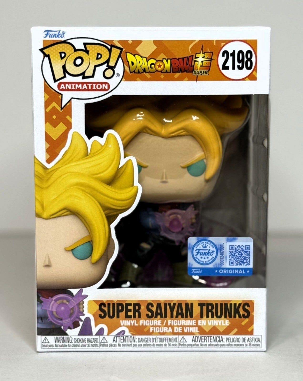 Funko Pop! Super Saiyan Trunks #2198 Dragon Ball Super Exclusive Vinyl Figure UK
