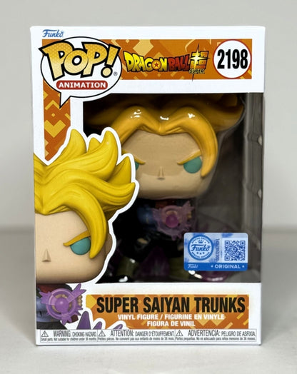 Funko Pop! Super Saiyan Trunks #2198 Dragon Ball Super Exclusive Vinyl Figure UK