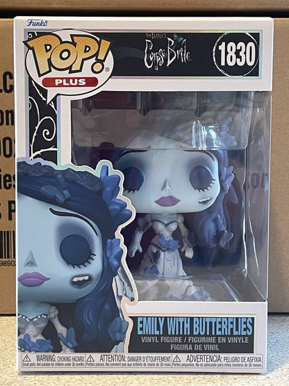 Funko Pop Corpse Bride Emily with Butterflies #1830 Plus Vinyl Figure +Protector