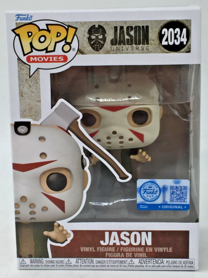 Funko Pop Jason Axe In Head #2034 Friday The 13th Exclusive Movie Horror +Protec