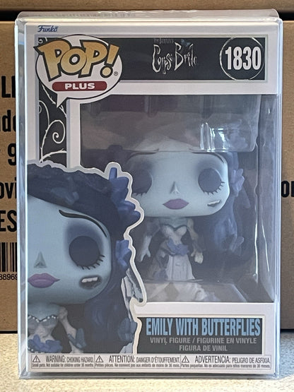 Funko Pop Corpse Bride Emily with Butterflies #1830 Plus Vinyl Figure +Protector
